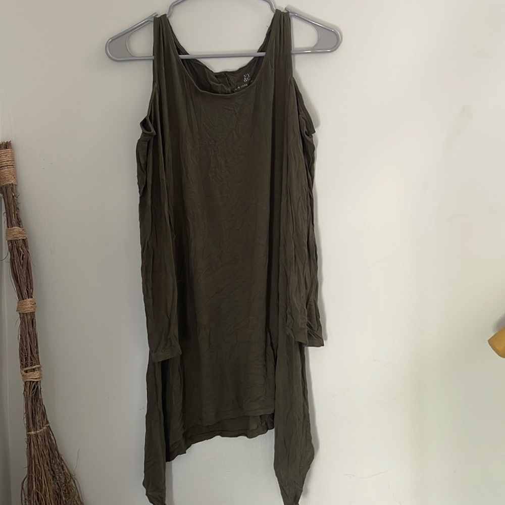 Cold Shoulder New York & Company Long Shirt